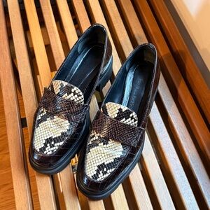 Freda Salvador Fern Croc/Snake Loafers